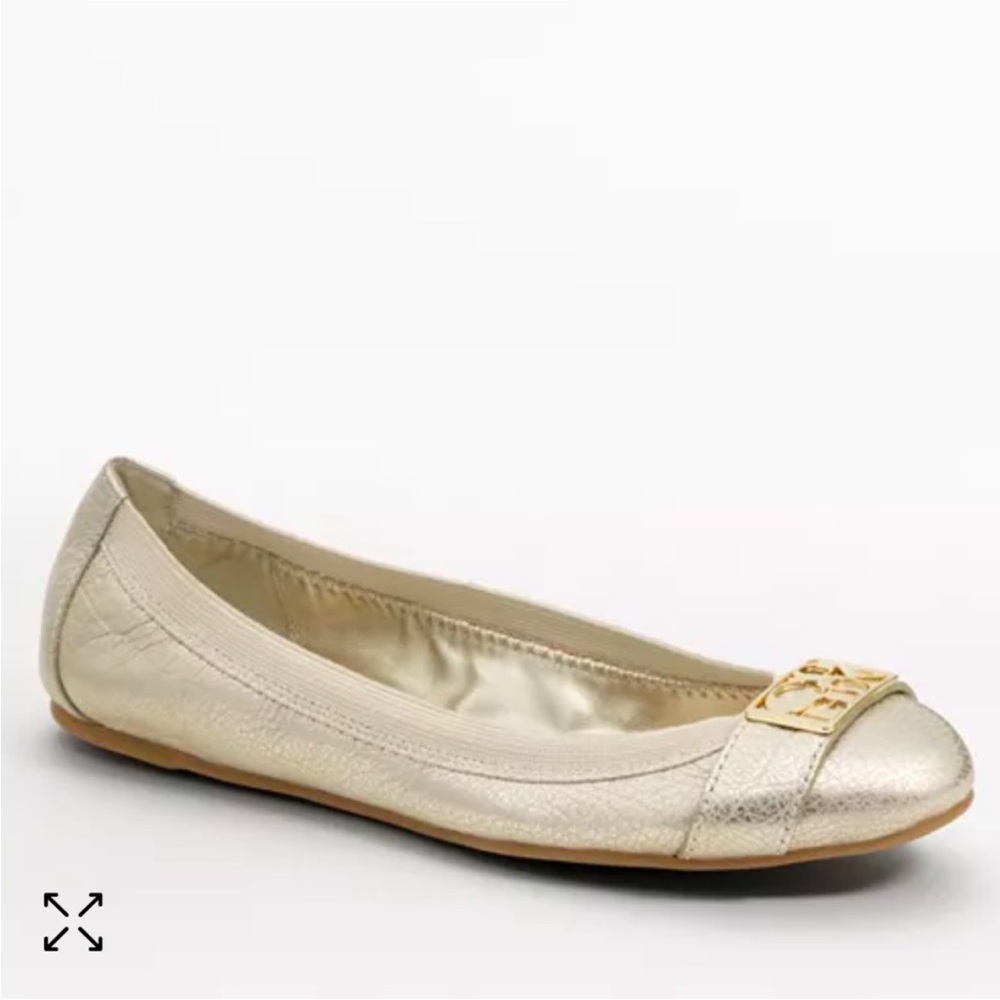 Coach Dora Cuba Metallic Ballet Flats